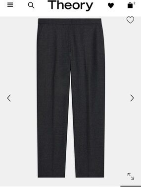 Treeca Pant in Sleek Flannel Wool Pants
